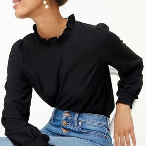 J. Crew Ruffleneck Top